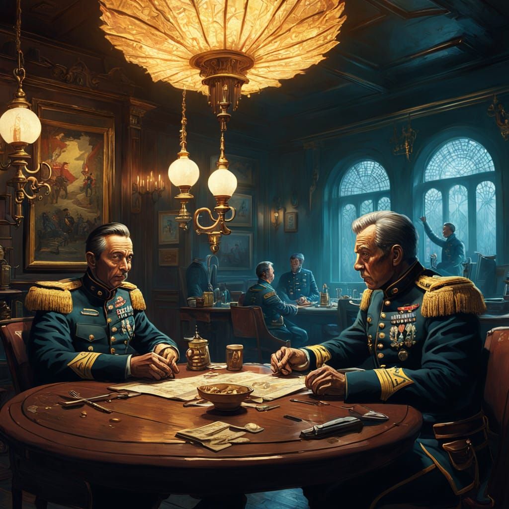 Historic Cavalry Officers Gather in Majestic Mess Hall, as 8...