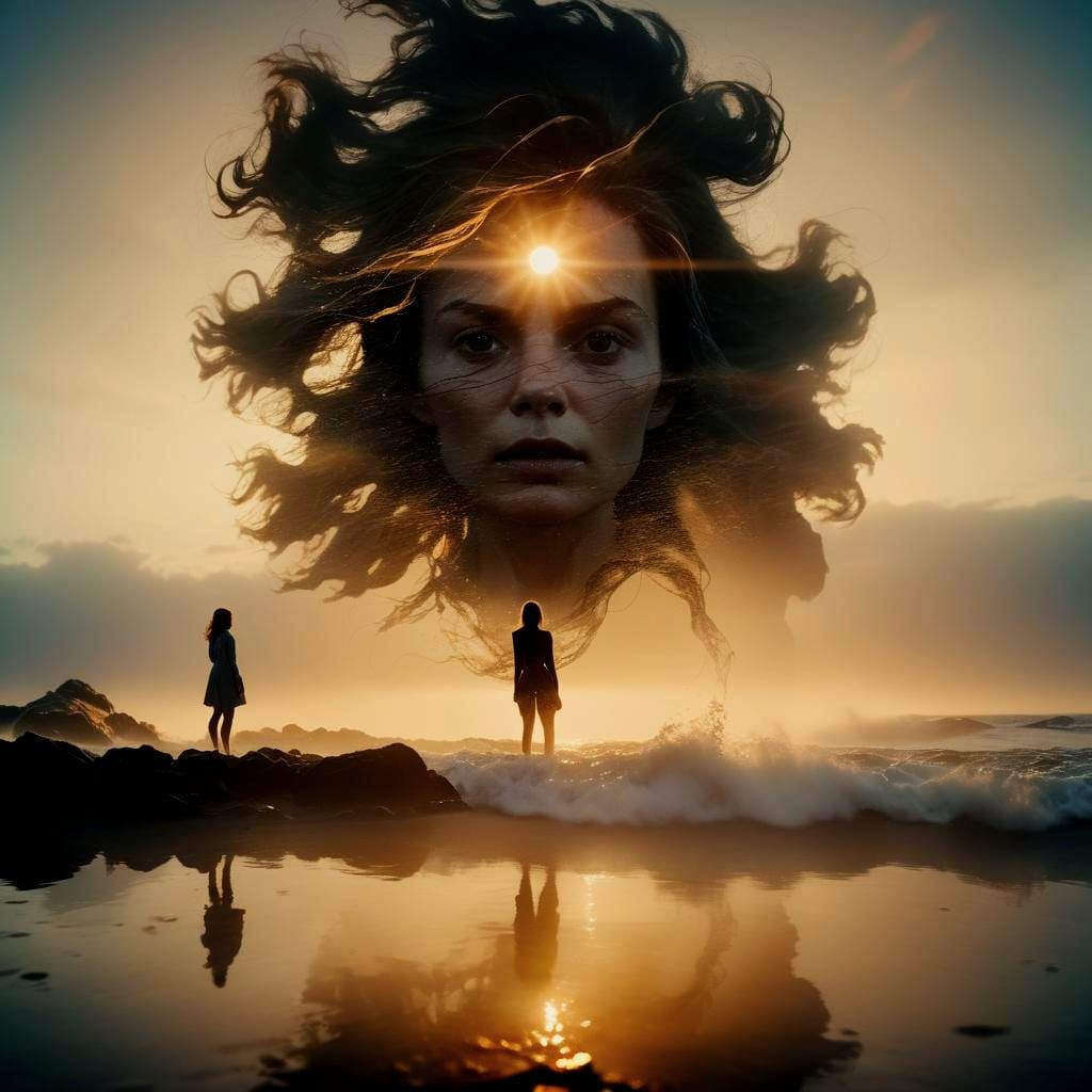 Surreal Dreamscape: Wide Angle Film with Light Effects