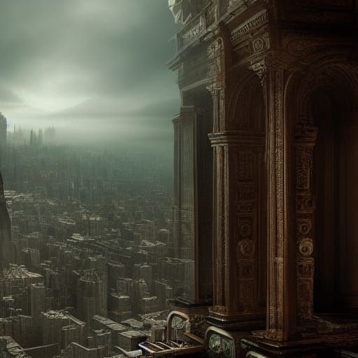 Epic Cinematic Painting of Sadness and Turmoil