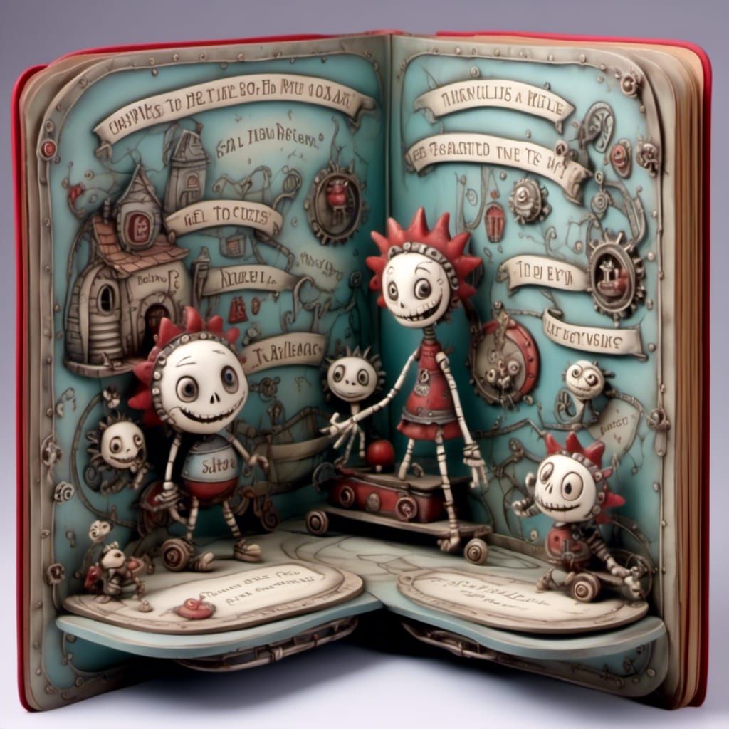 Pop-Up Book Illustration: She Believes In Me