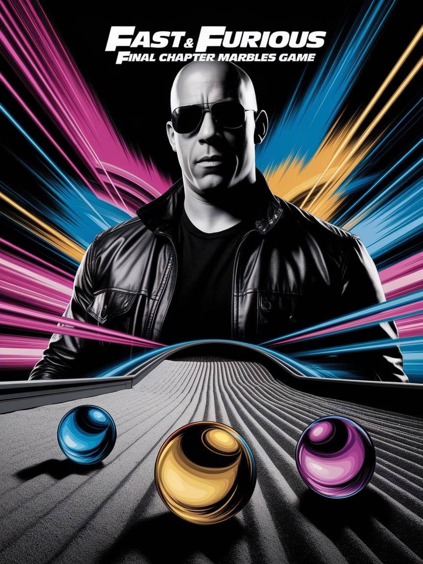 Fast & Furious: Marbles Game in Comic Style