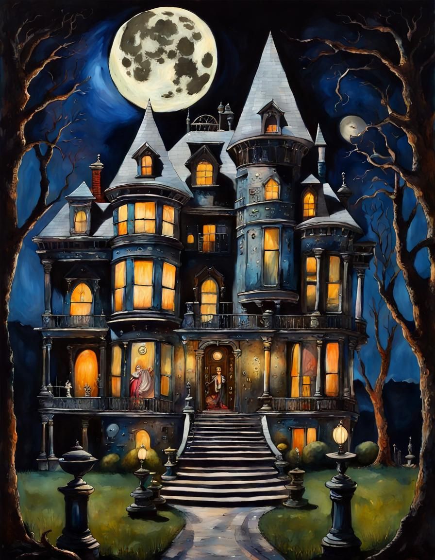 Macabre Magician's Menacing Maximalist Mansion