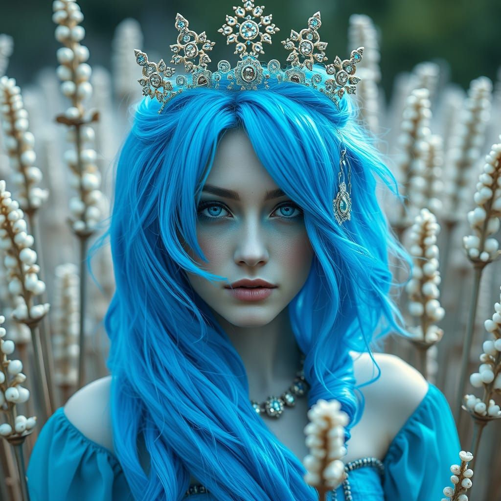 Cerulean Queen Reigns Supreme in Azure Splendor