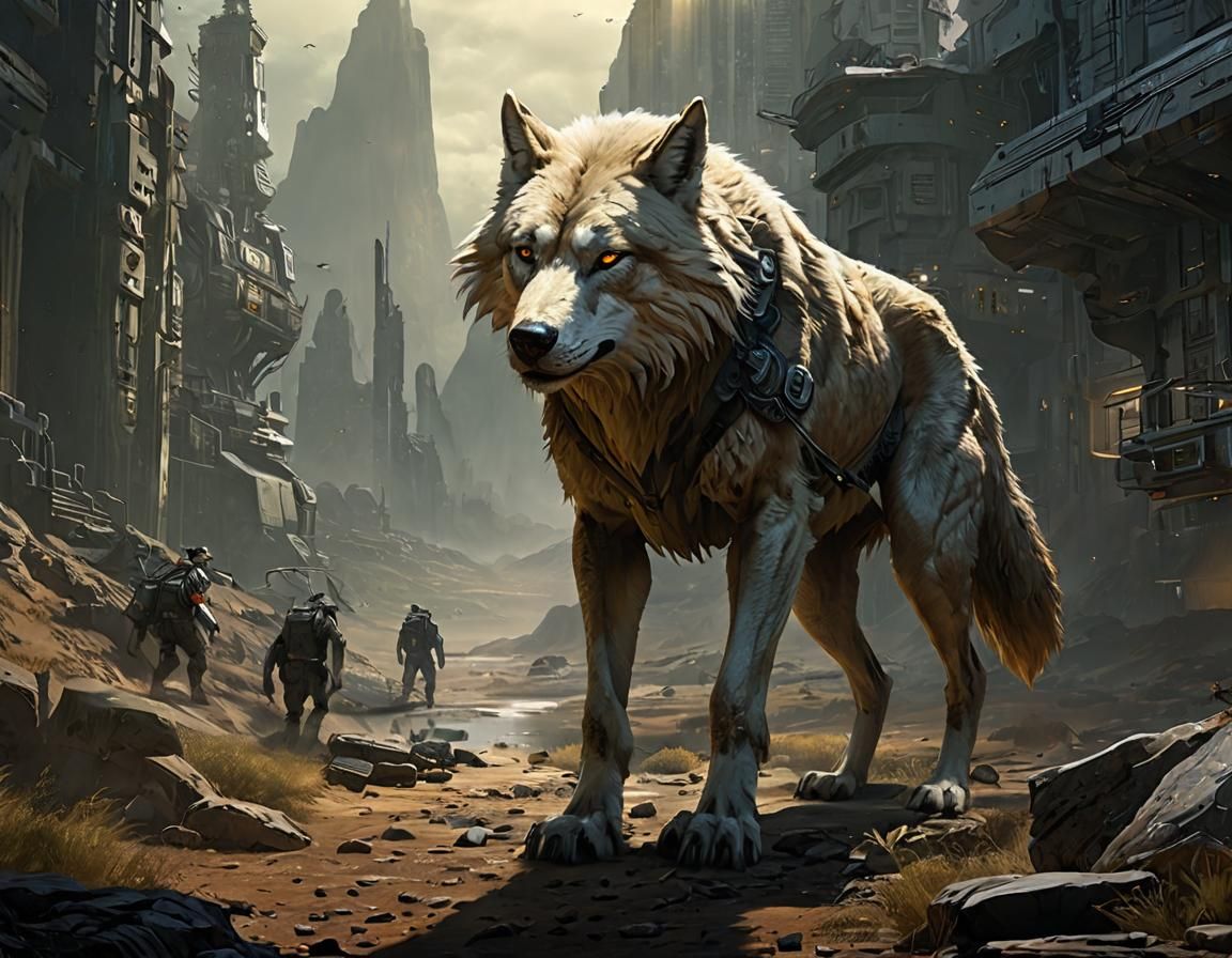 Crin Wolf Sci-Fi Concept Art Masterpiece