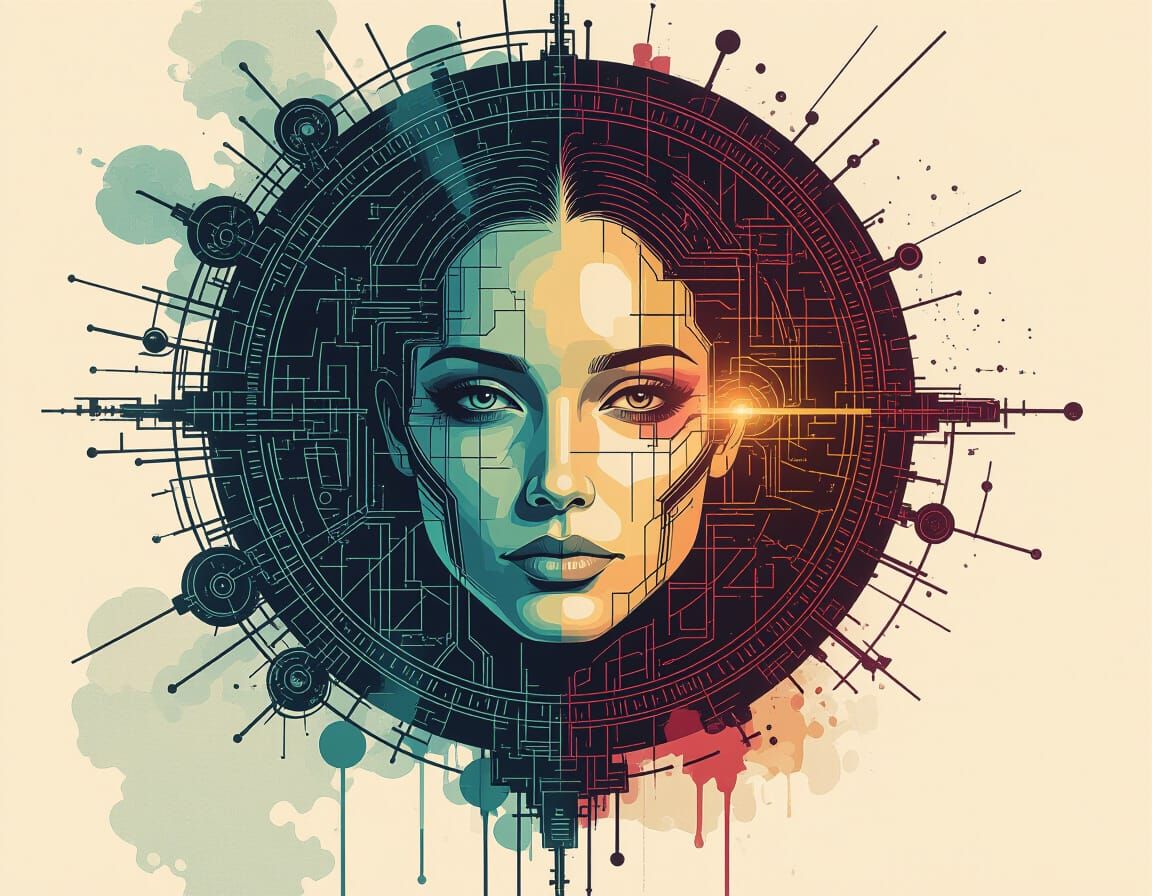 Teslapunk Circuit Diagram with Glitchcore Equations