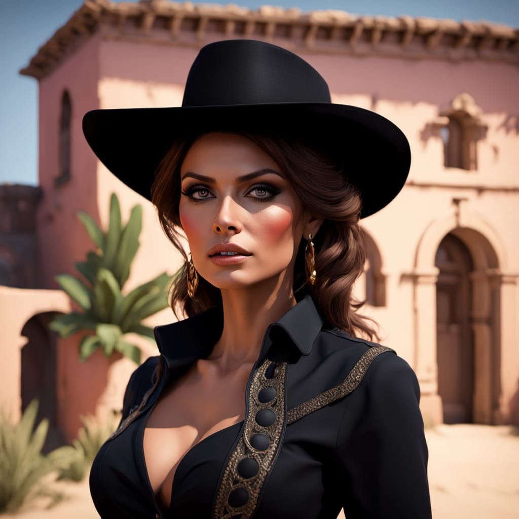 Stunning Sophia Loren Portrait in Triadic Colors