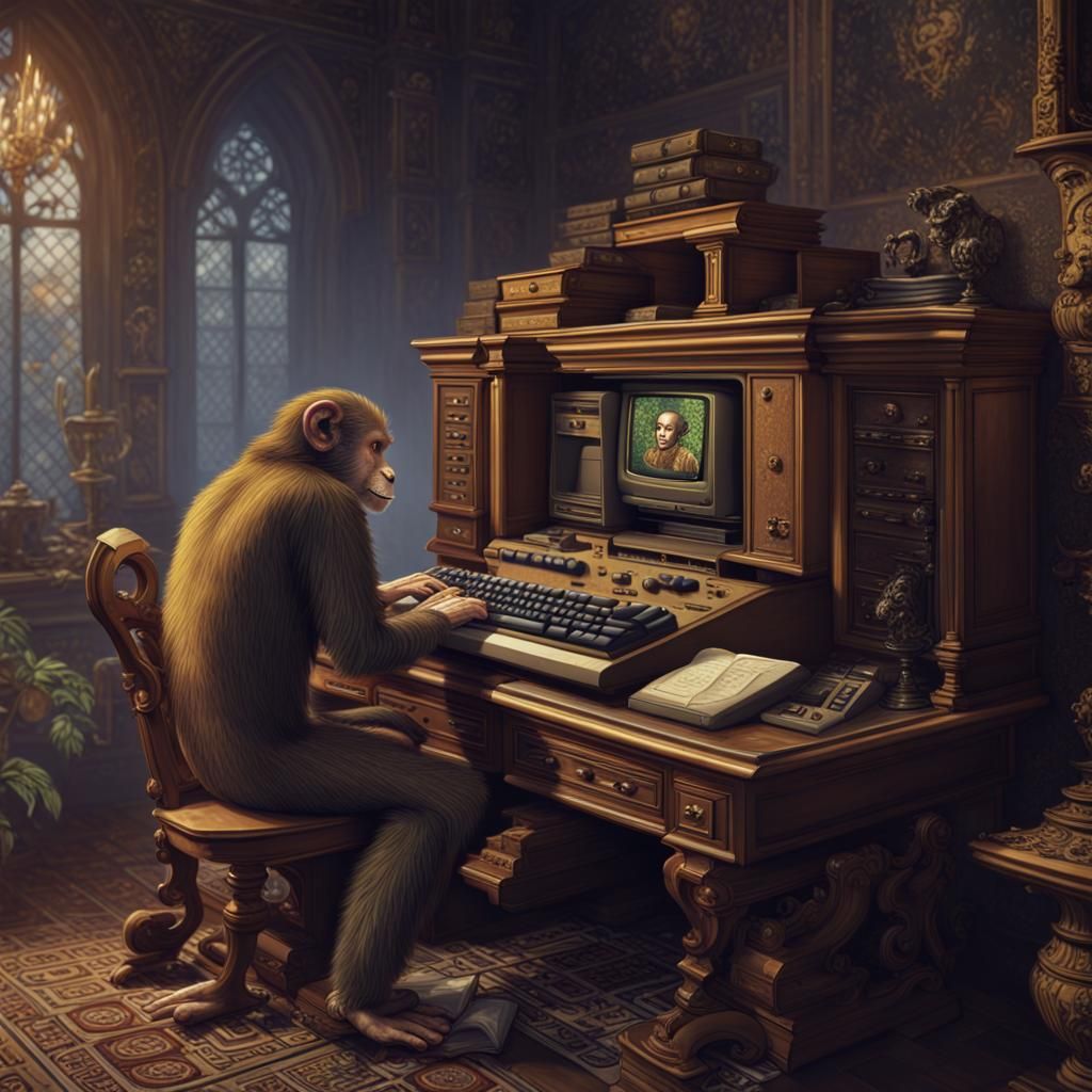 Monkey Recreates Shakespeare on Commodore 64