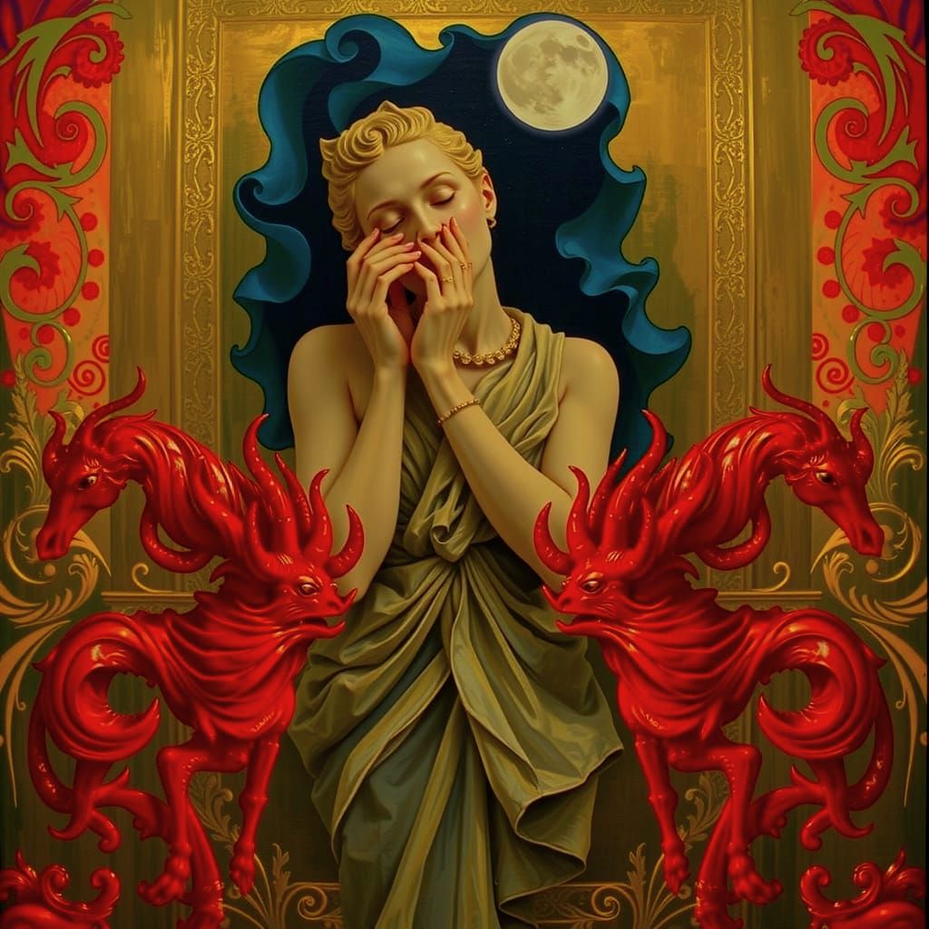 The Great Fire of London: Fractal Art Nouveau Sculpture