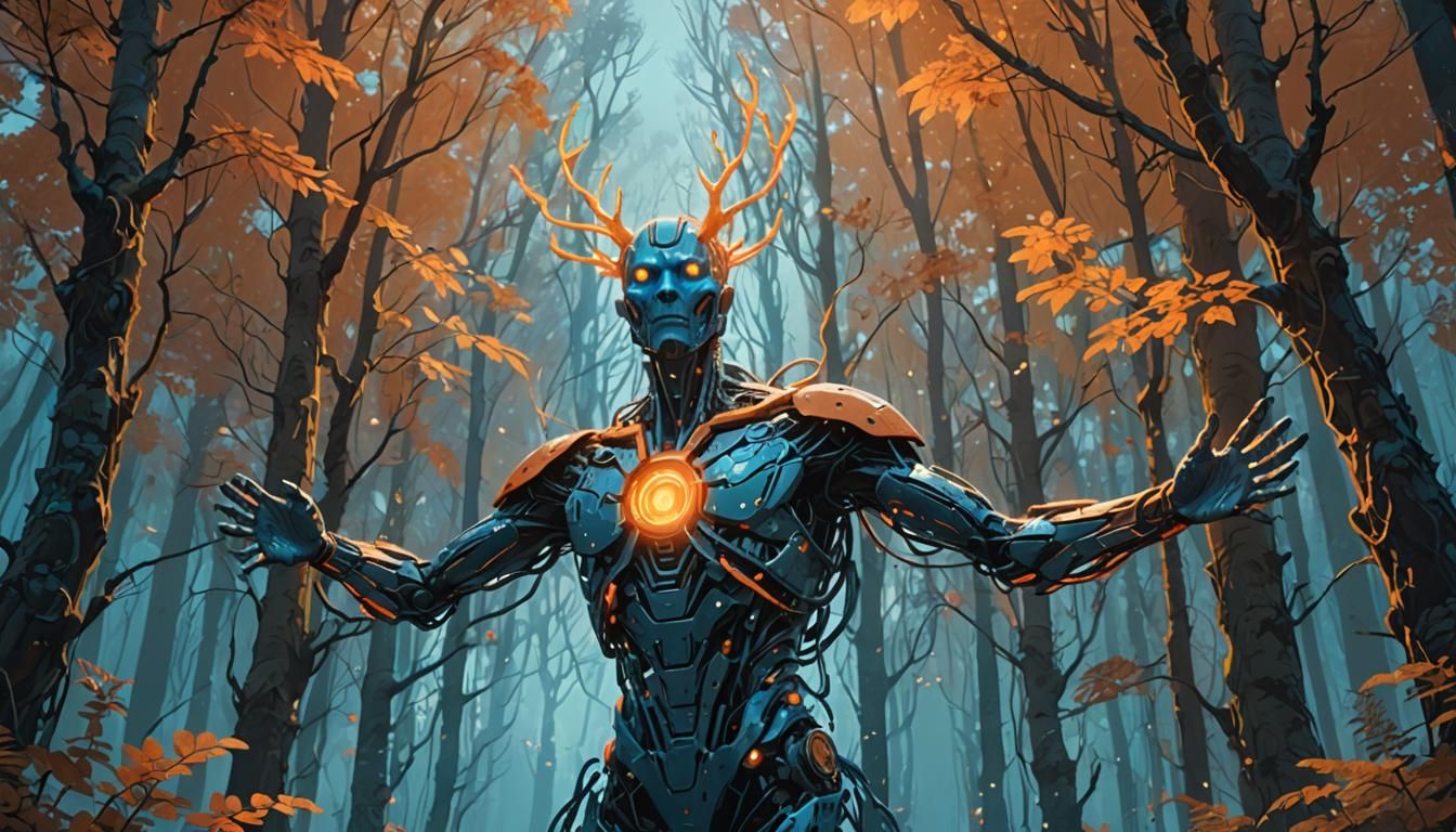 Humanoid celestial beeing of light