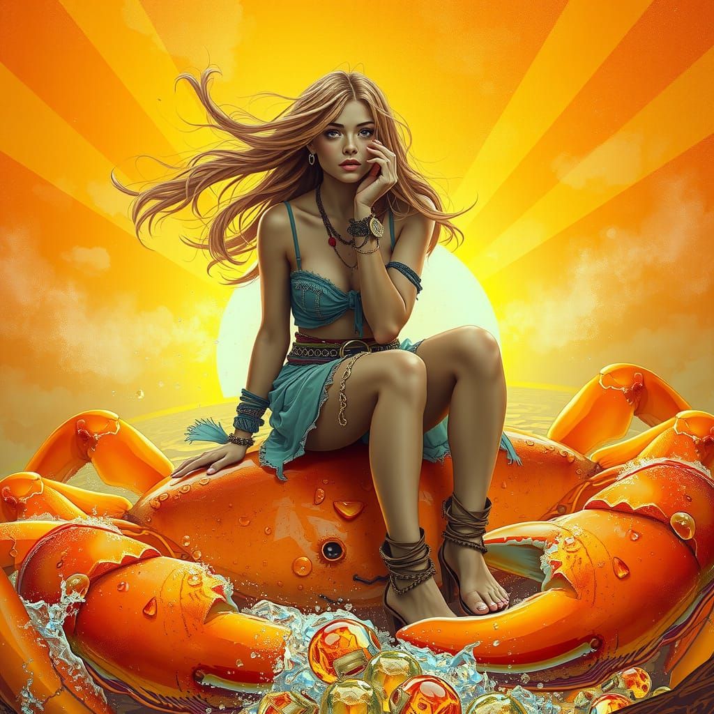 Gummy Crab Rider in Neon Future