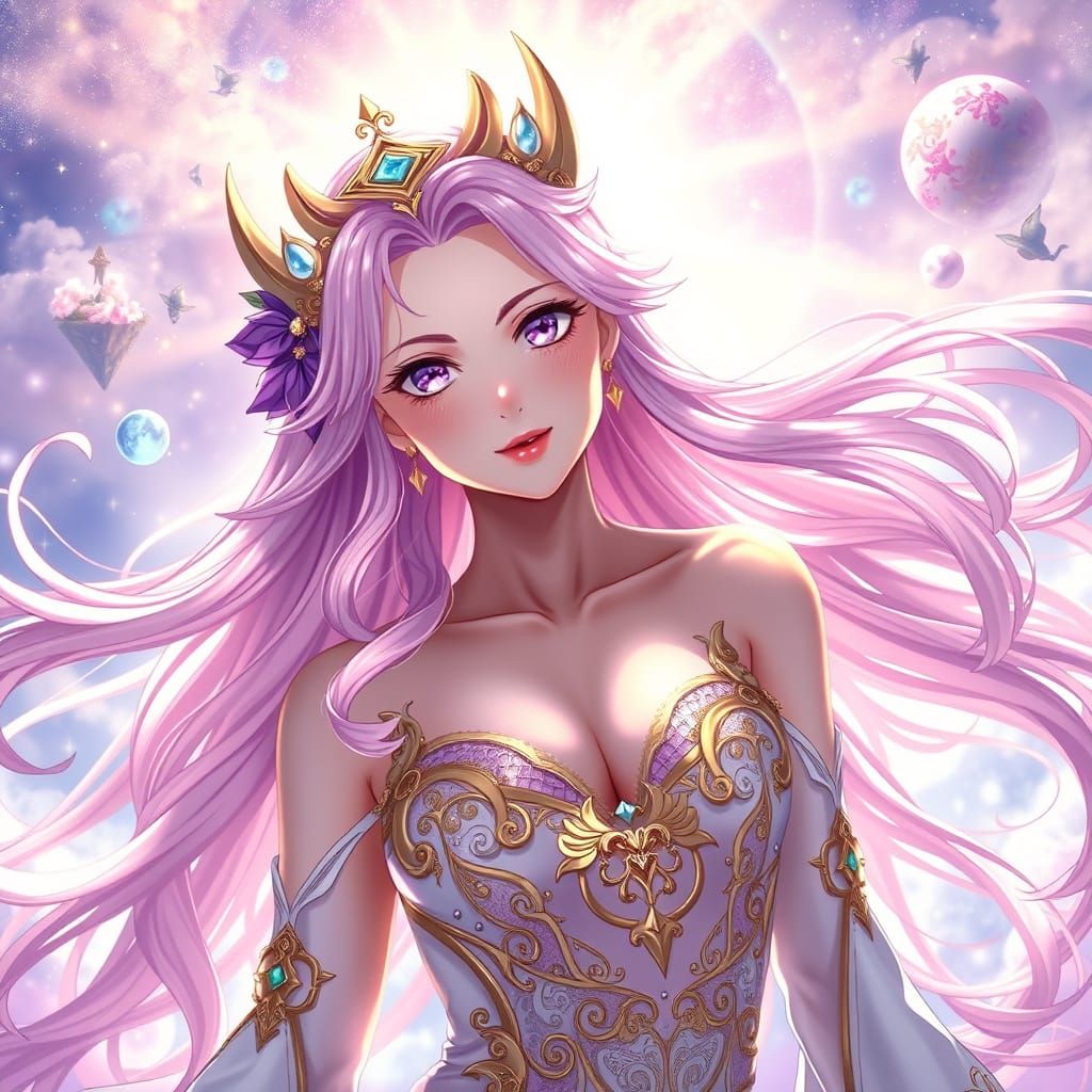Celestial Goddess Astolfo Radiates Infinite Beauty and Allur...