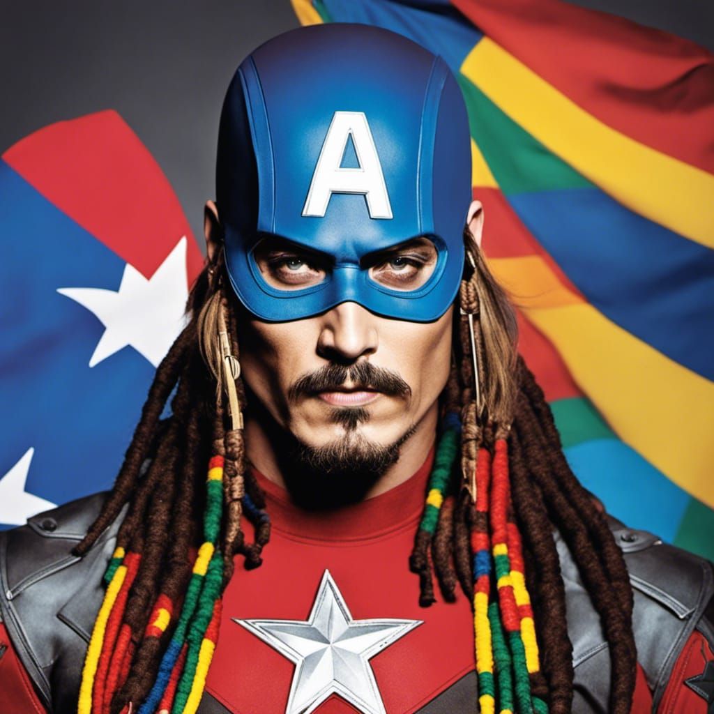 Captain America Rasta Outfit in New York