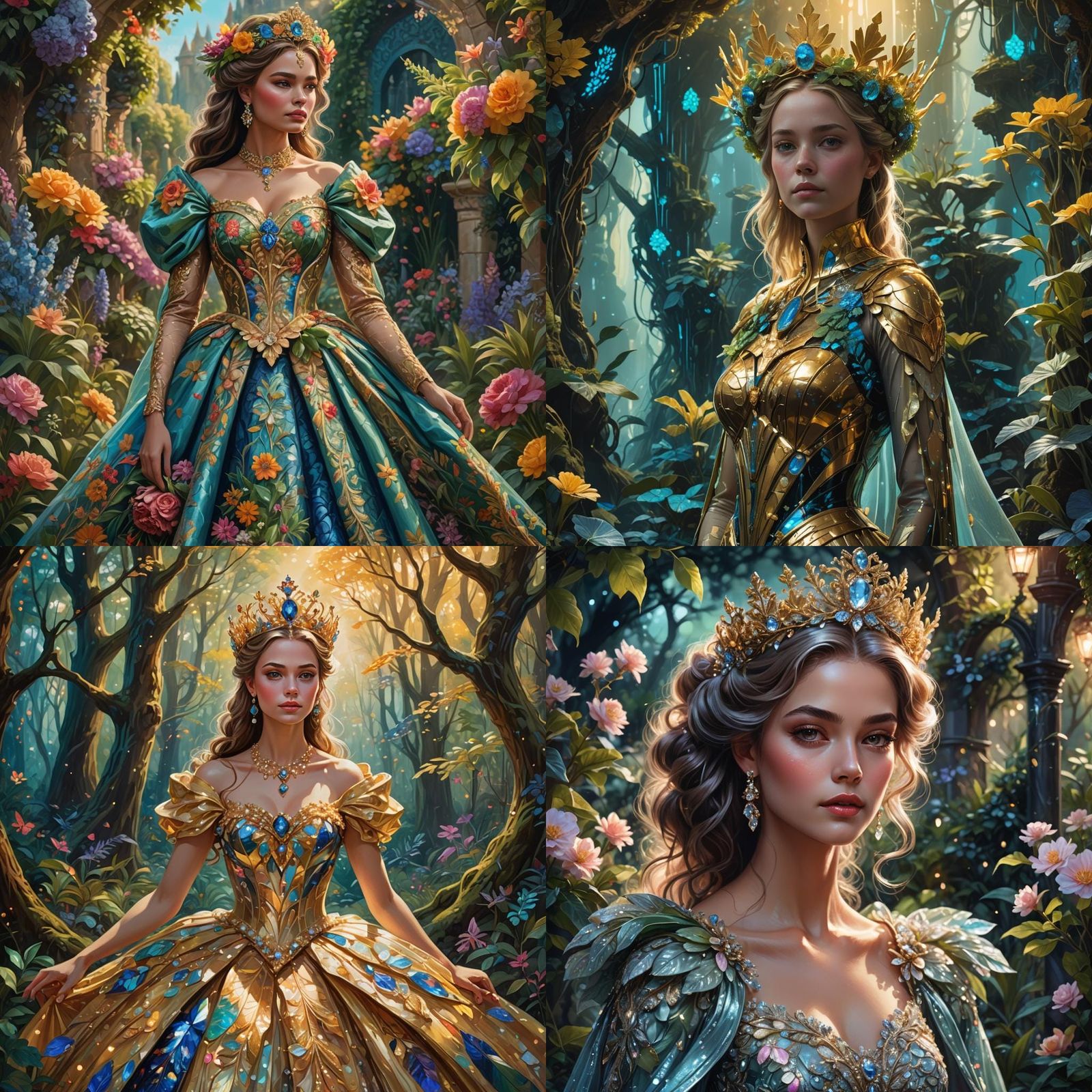 Detailed Matte Painting of a Beauty Queen