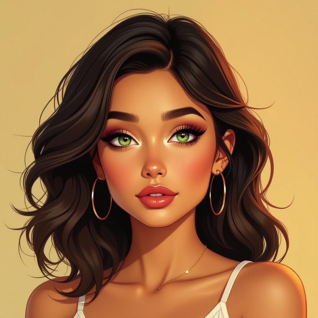 Expressive Green Eyes Reveal Hidden Emotions