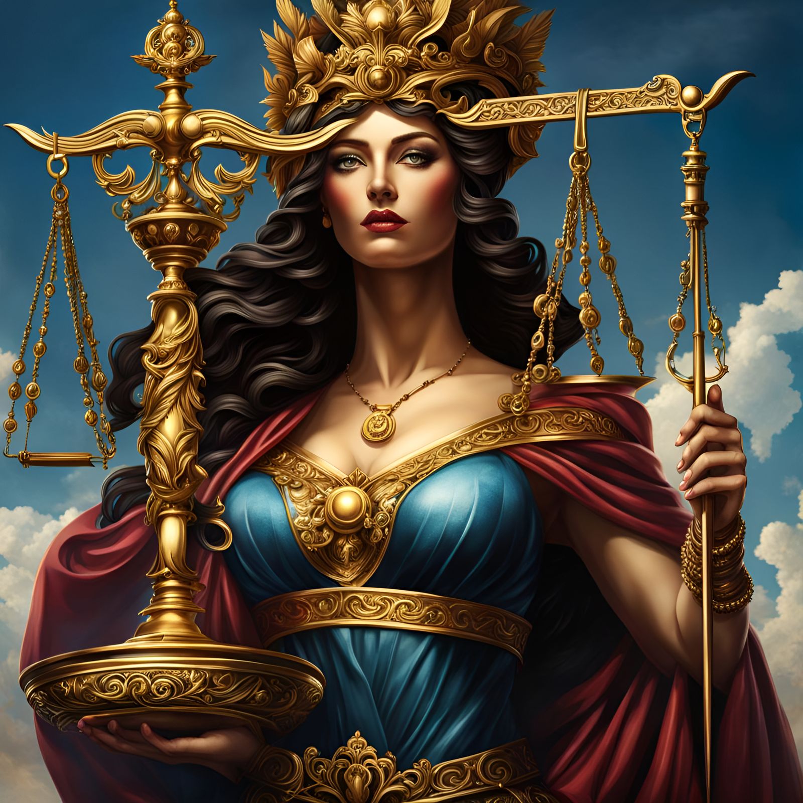 Statue of Justice: Balance and Power