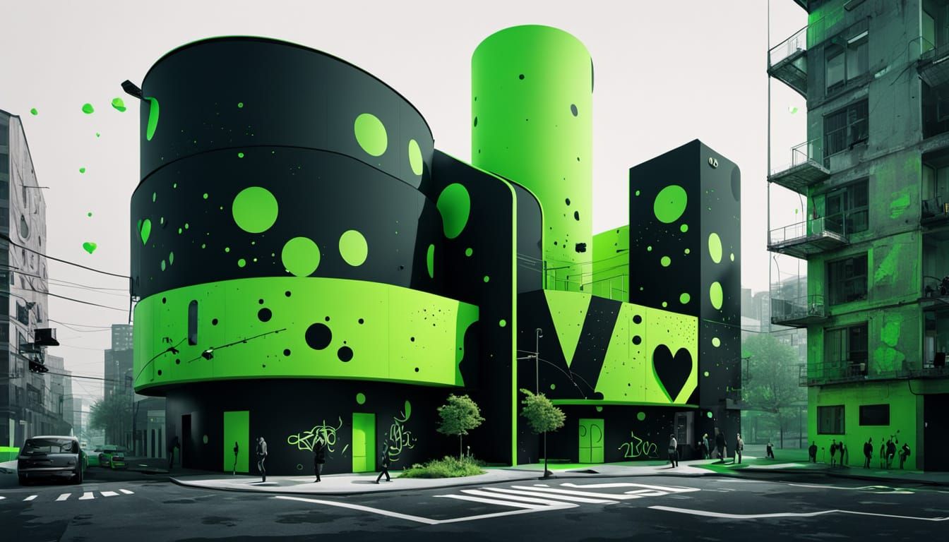 Utopian Future in Frutiger Metro Aesthetic