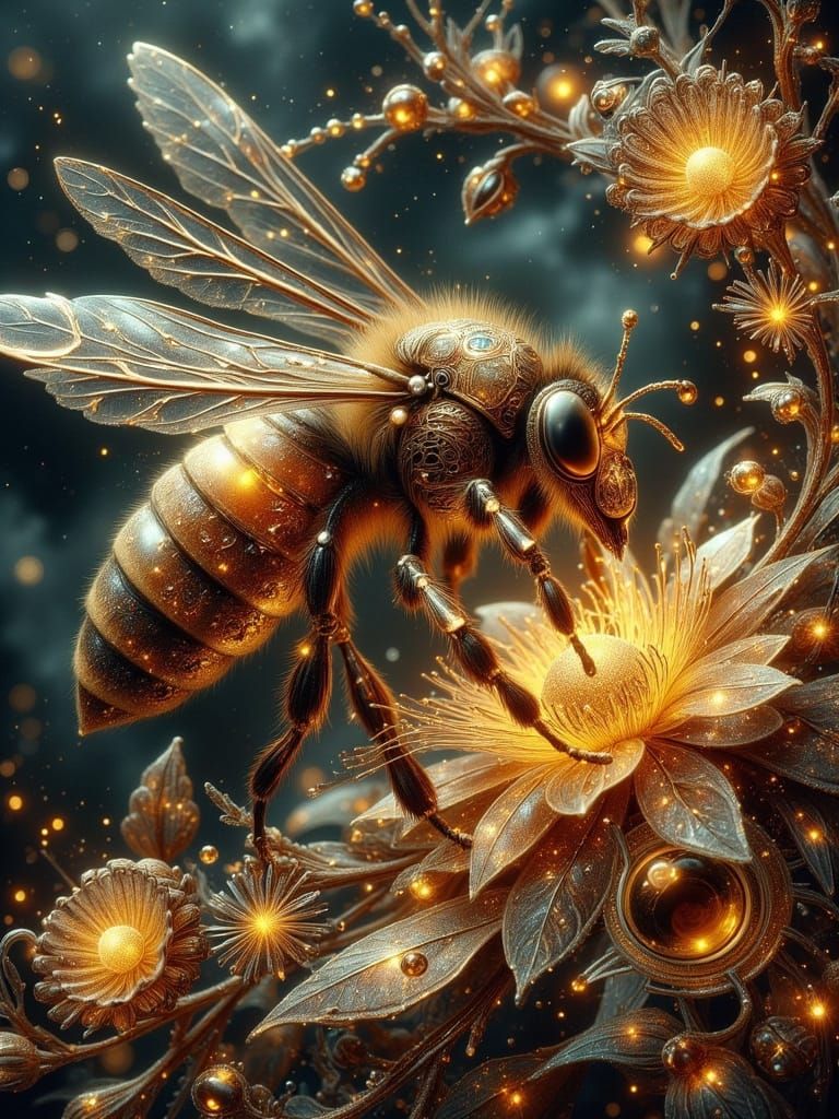 Clockwork Bee in Metropolis, Art Nouveau Style