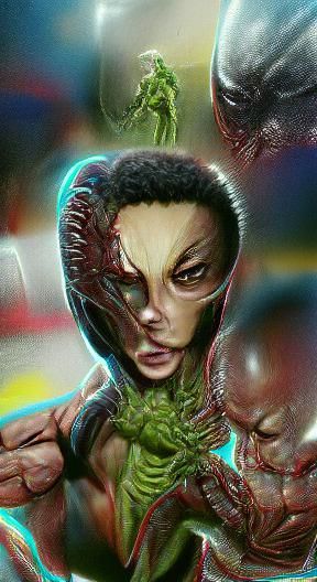alien Marvel Comics trending on Artstation