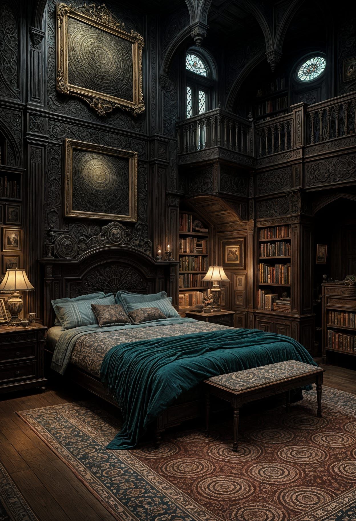 Whimsical Dreamscapes in Vibrant Storybook Style