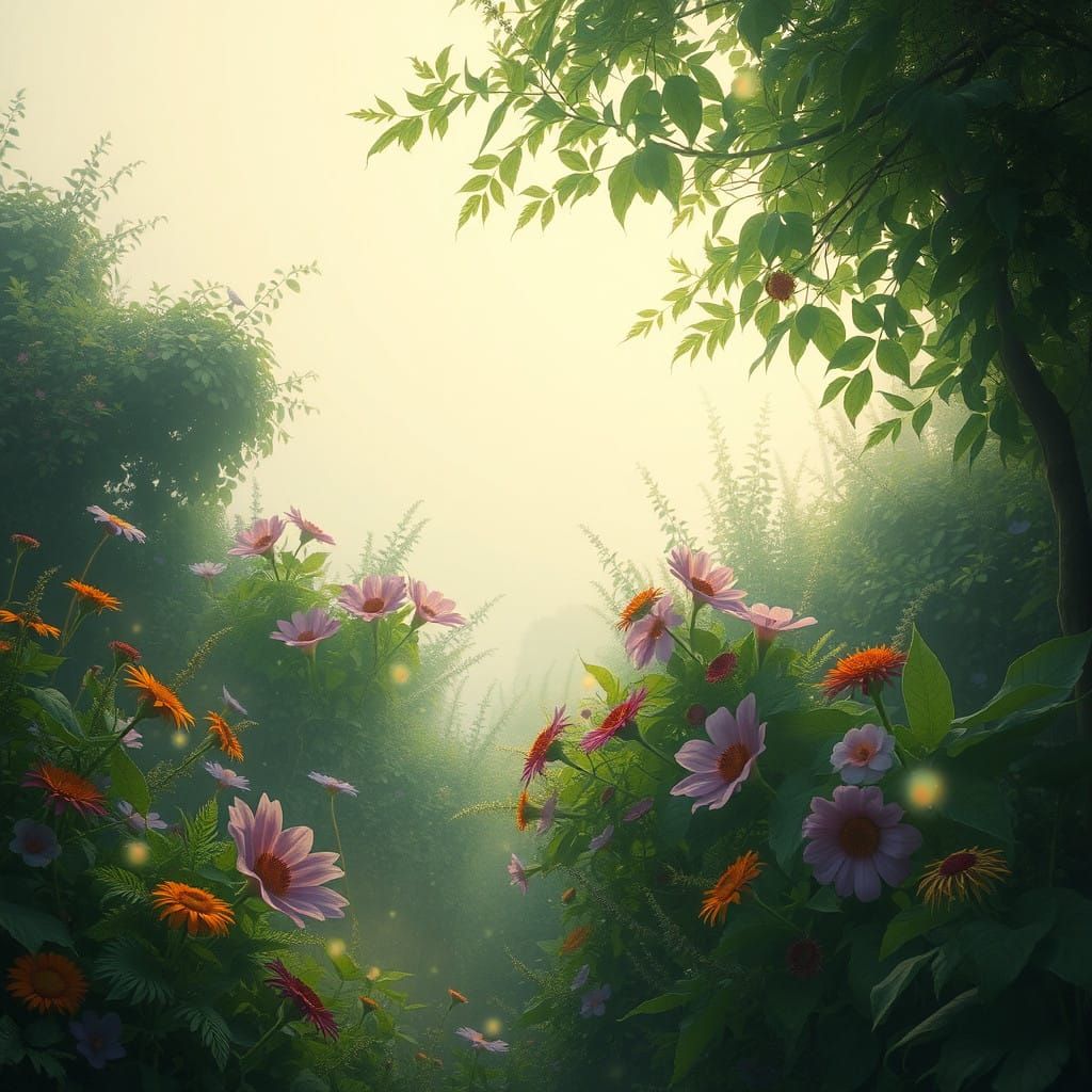 Whispers of Light in a Dream Garden