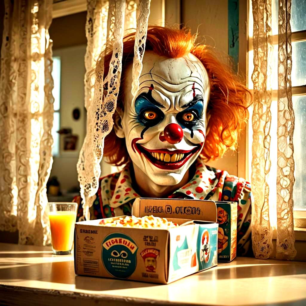 Retro 1950s Kitchen with IT Clown Packaging