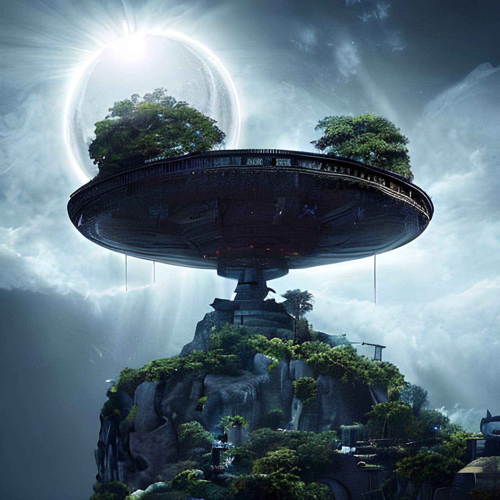 AI Generated Image of a Garden