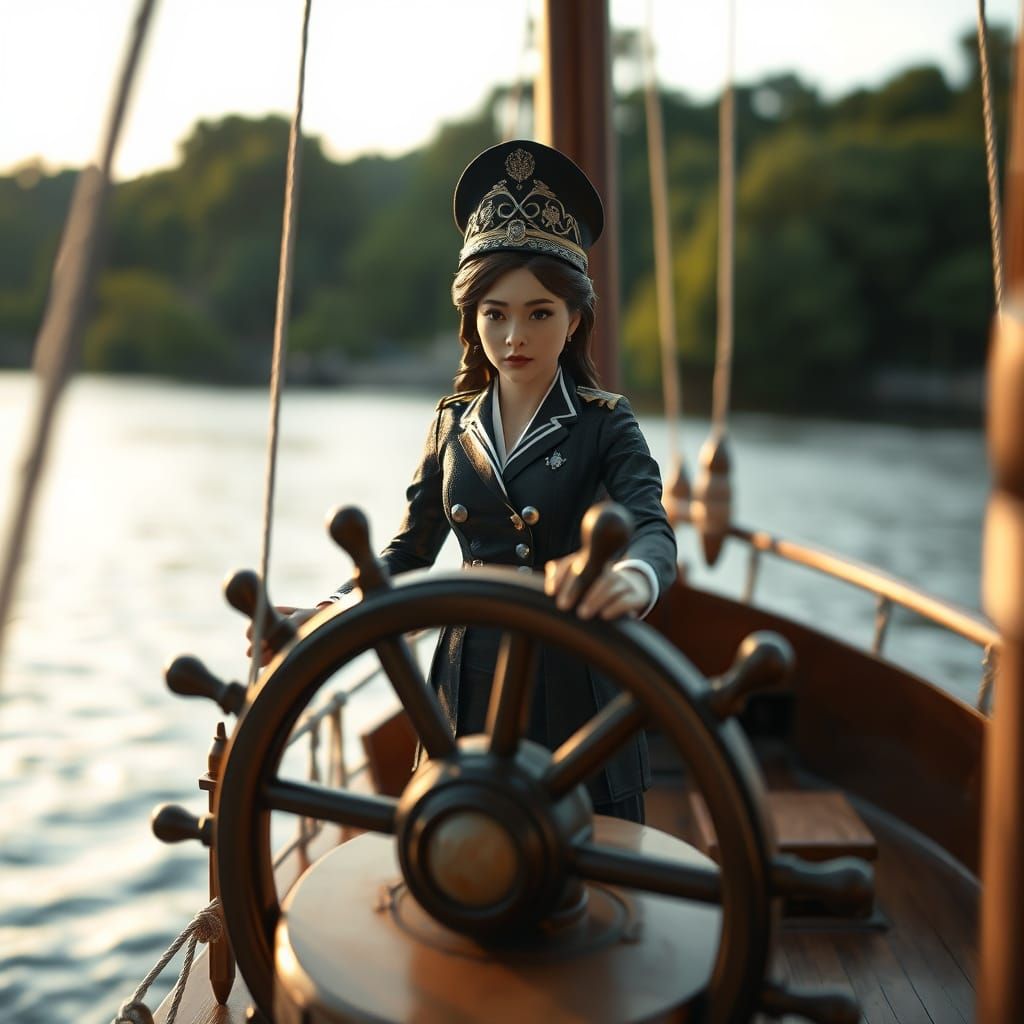 Miniature Captain Arrives at Serene Sena River in Cinematic ...