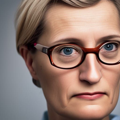 Professional Portrait of a Stern Woman