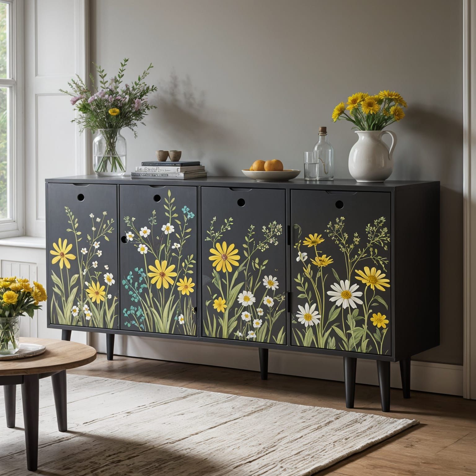 Psychedelic Country Home Furniture in Flower Power Style