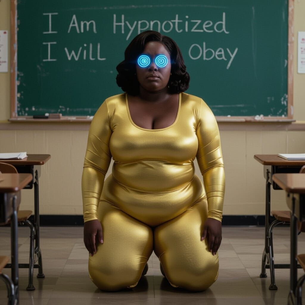 Hypnotic Classroom Scene in Cinematic Style