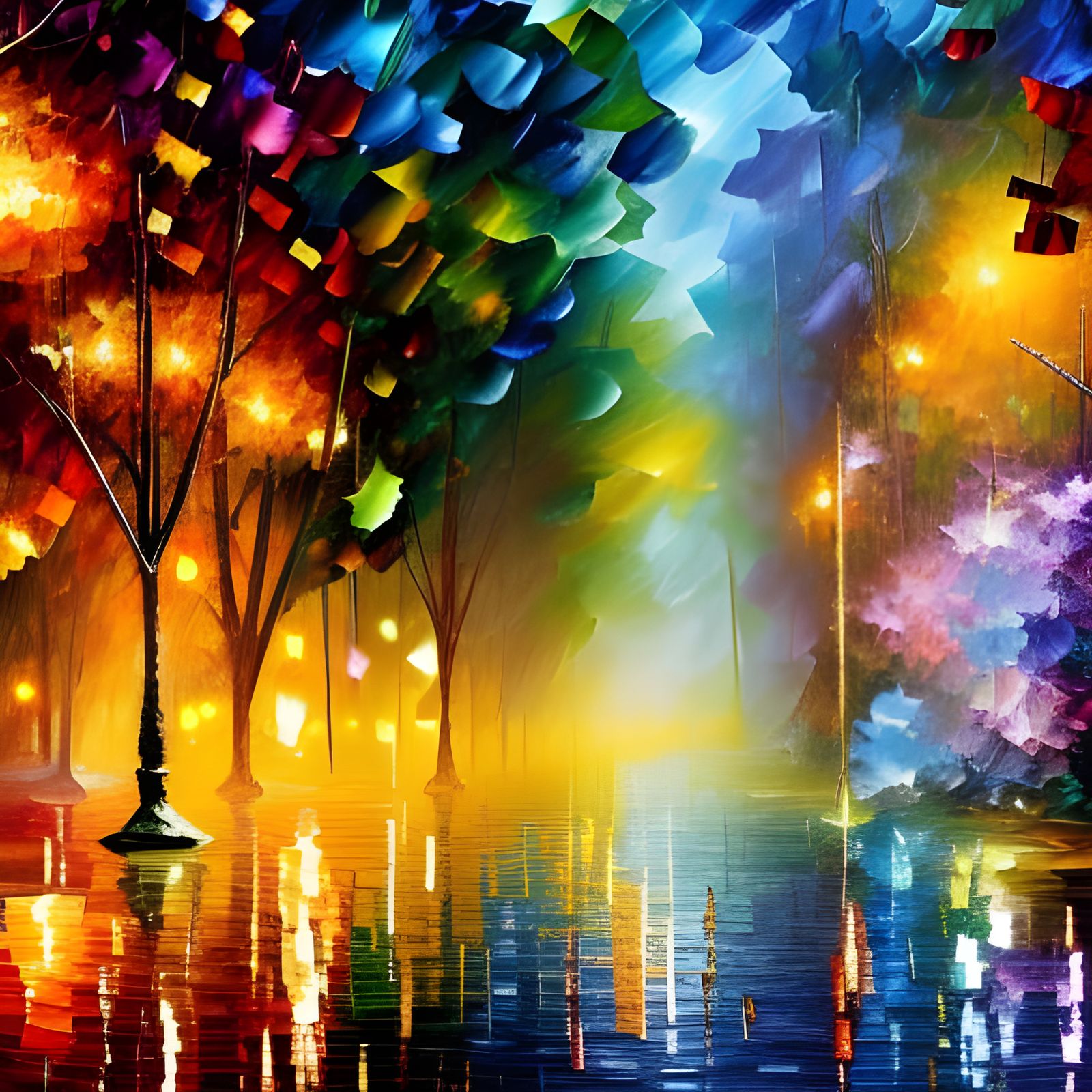 Sparkling Fairy Forest by Leonid Afremov