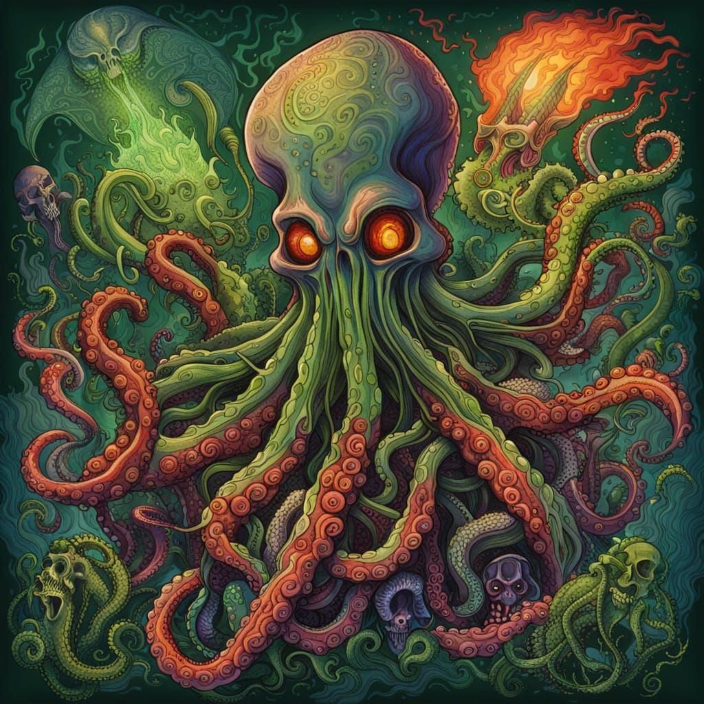 Interdimensional Octopus Attack with Biomechanical Plants