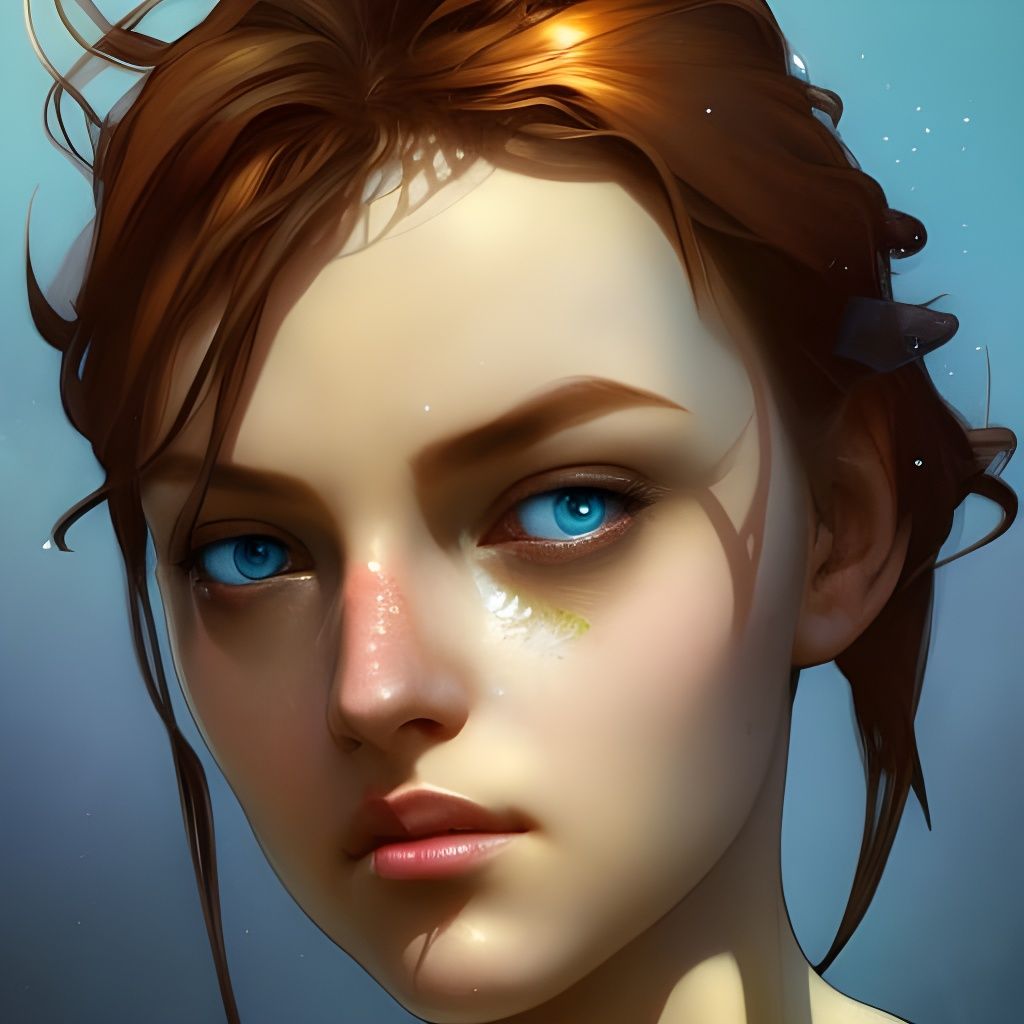 Famine Fairy Portrait in Hyperdetailed Style