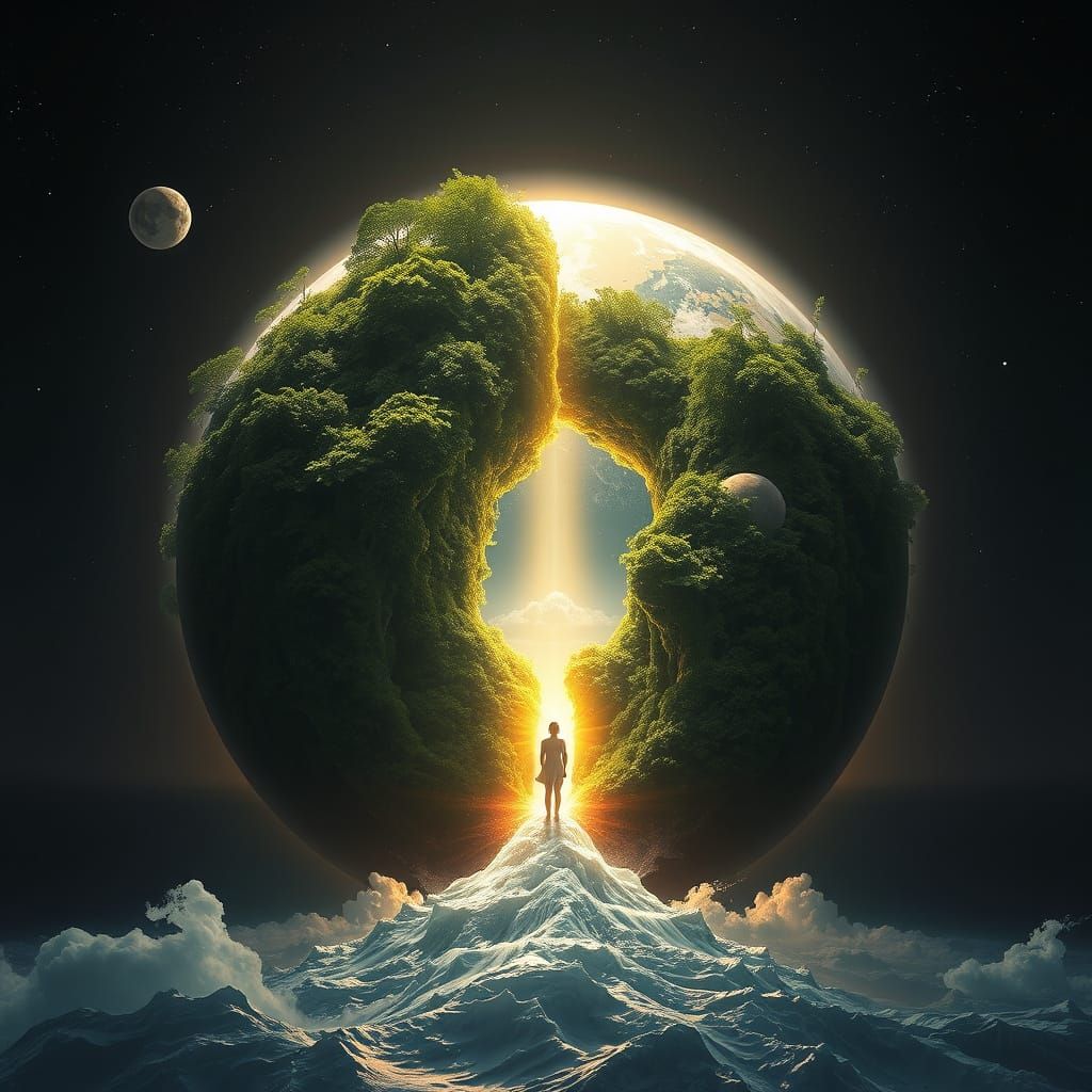 Earth Giving Birth: A Surreal Sci-Fi Fantasy