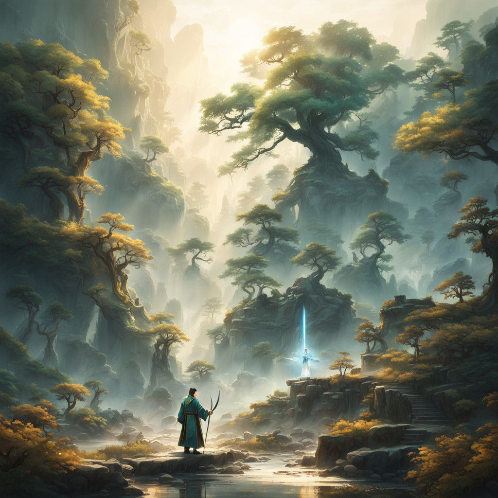 Confident Warrior in Ancient Chinese Fantasy