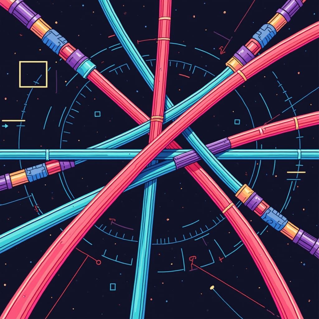 Cinch Cables in 80s Retro-Futuristic Style