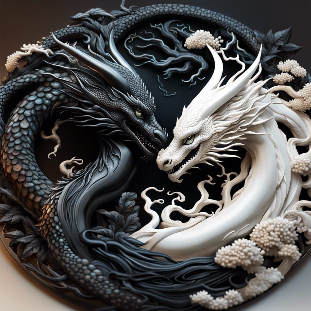 Yin yang Dragons