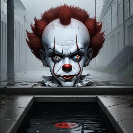 Pennywise Split Image: 1990 vs 2017 Horrorcore