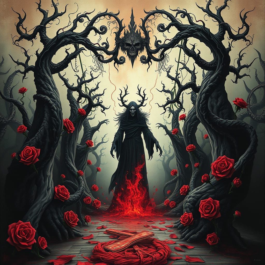 Surreal Dark Dreamscape Envisioned in Gothic Minimalism