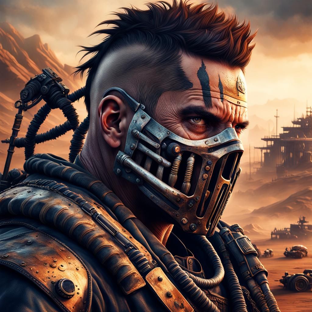 Detailed Mad Max Portrait in Unreal Engine 5