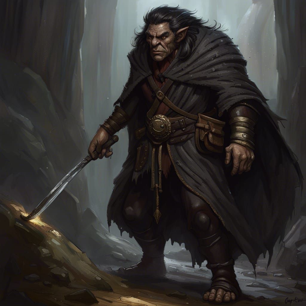 Troll Character in Dark Fantasy, Hyperdetailed Digital Art