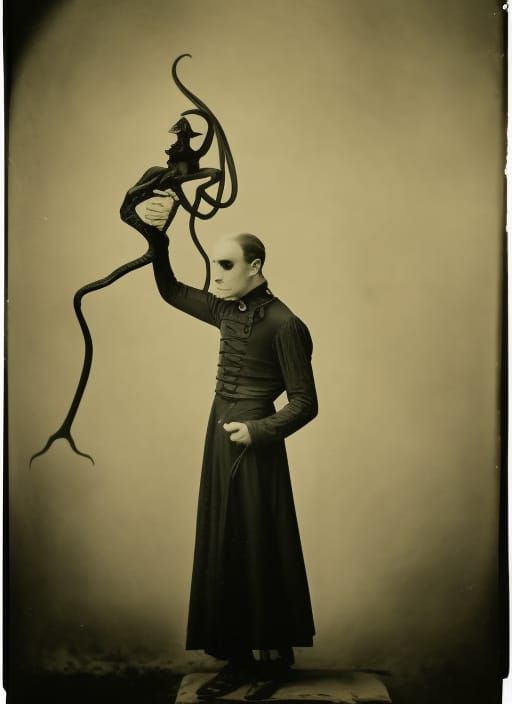 Interrogator Lempe Terminus Lux wielding a virulent whip viper on a victim