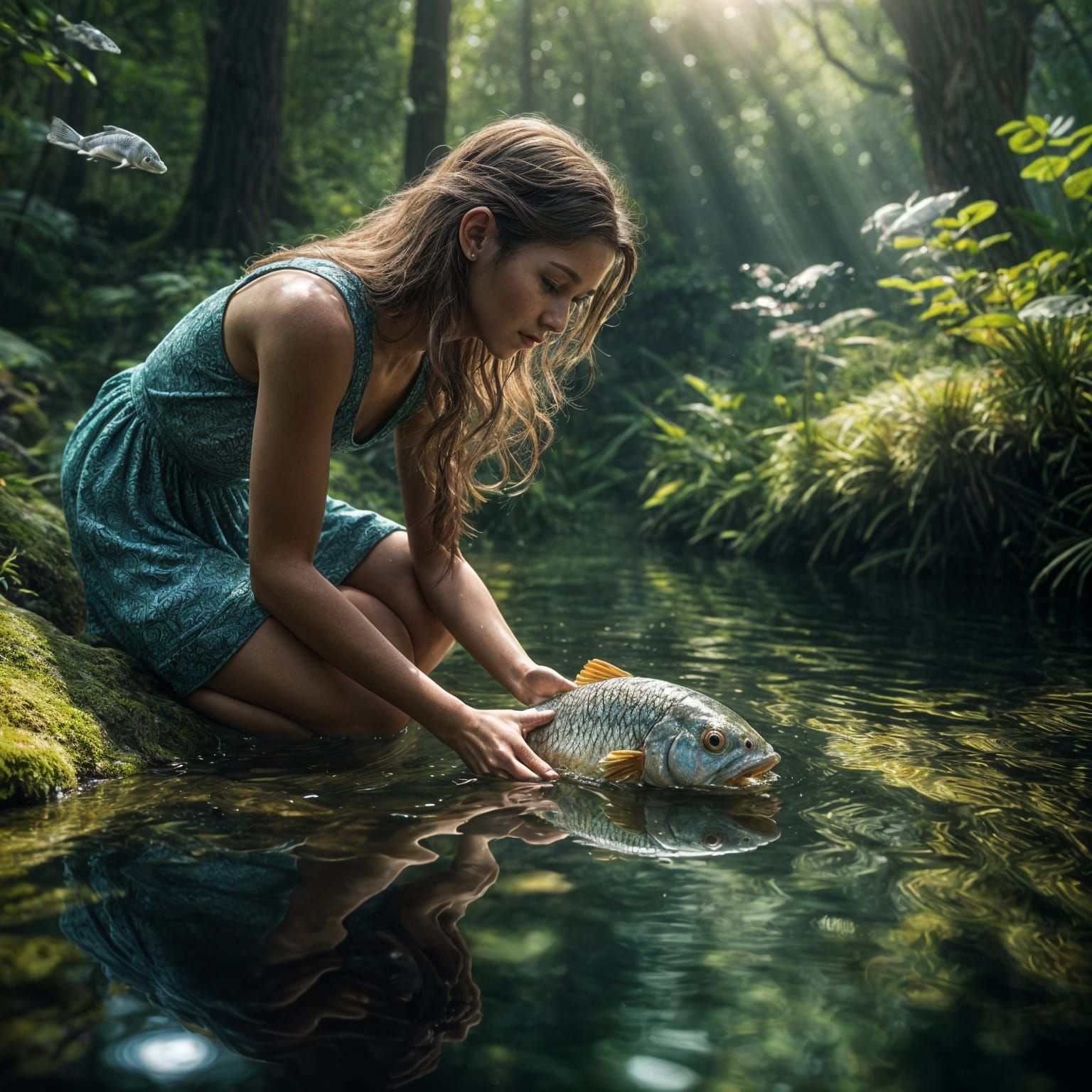 Ethereal Moment in the Forest