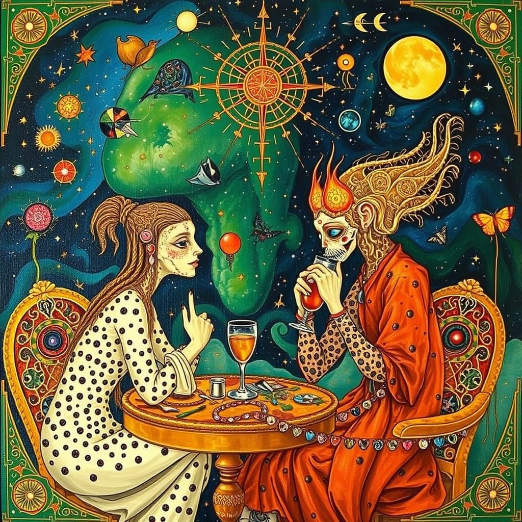 Psychedelic Utopia in Hieronymus Bosch Style