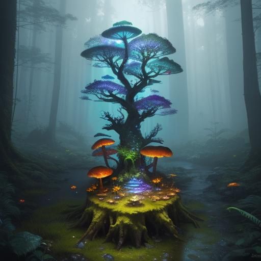 Yabby in Mystical Forest: Fantasy Concept Art