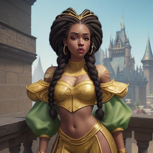 Princess Tiana in Hip Hop Style by Castle