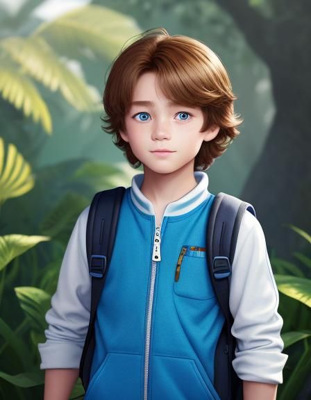 Menino (aperfeiçoando personagem de livro)