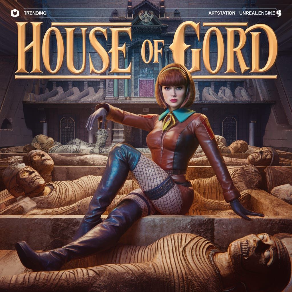 Velma Dinkley on Magazine Cover in Fantasy Tomb