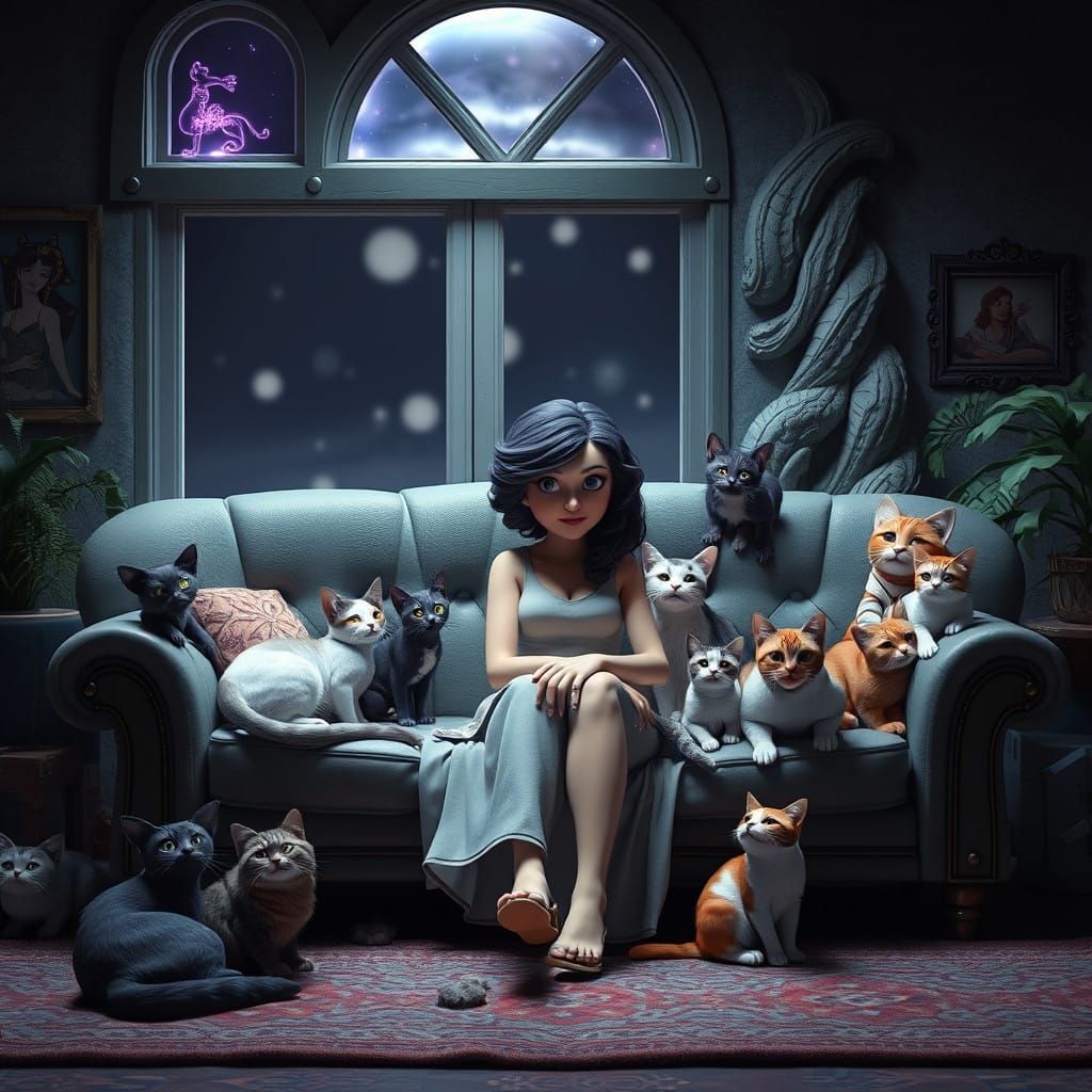 Whimsical Claymation Fantasy Scene in Intricate Detail