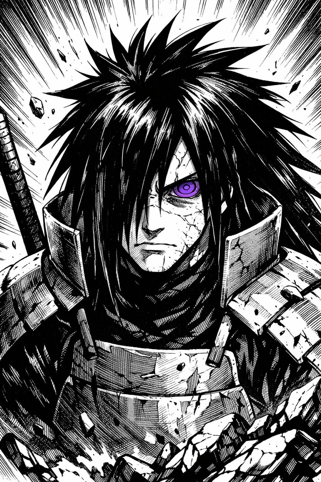 Uchiha Madara Rinnegan Manga Art
